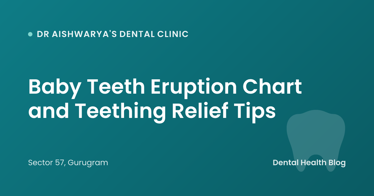 Baby Teeth Eruption Chart and Teething Relief Tips